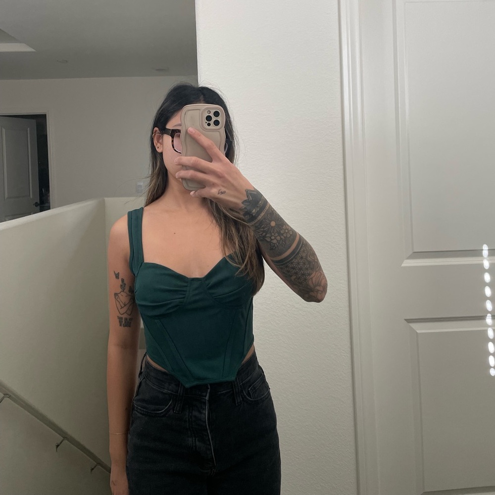 Emerald green top